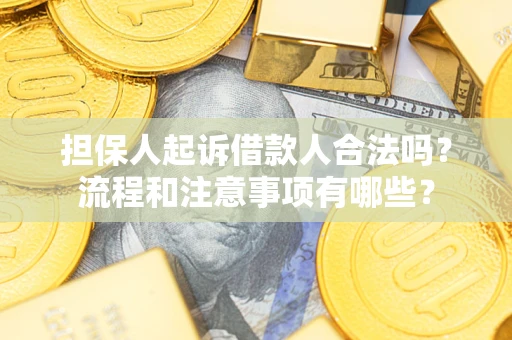 北京担保人起诉借款人合法吗？流程和注意事项有哪些？