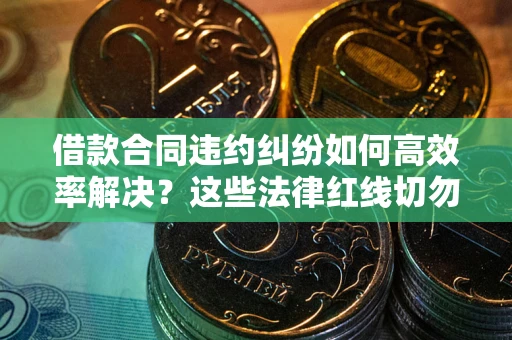 北京借款合同违约纠纷如何高效率解决？这些法律红线切勿触碰