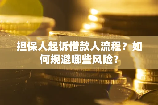 北京担保人起诉借款人流程？如何规避哪些风险？