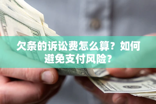 北京欠条的诉讼费怎么算？如何避免支付风险？
