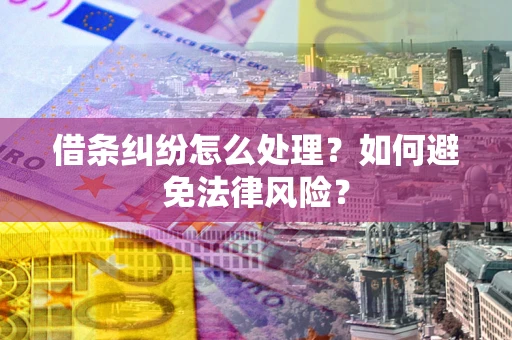 北京借条纠纷怎么处理？如何避免法律风险？