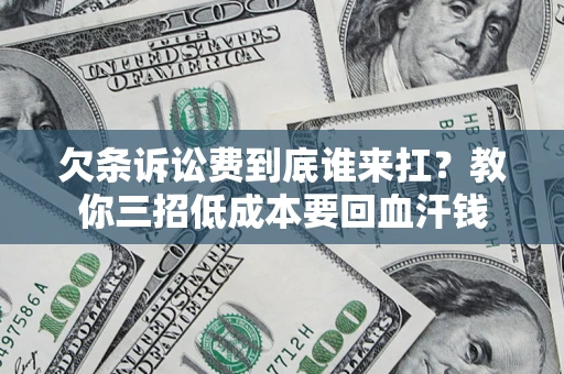 北京欠条诉讼费到底谁来扛？教你三招低成本要回血汗钱